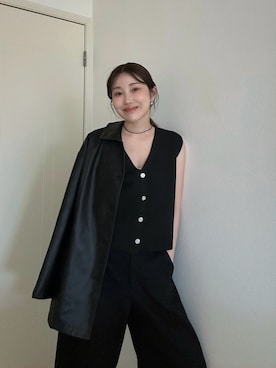 「ANEMONE（アネモネ）のアイテム」を使った、KAORUさん（レディース・167cm）の春コーディネート