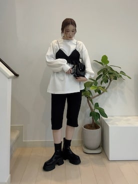 「YENNA（イェンナ）のアイテム」を使った、KAORUさん（レディース・167cm）の秋コーディネート