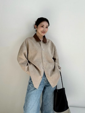 「TRIANGLE PALETTE（トライアングルパレット）のアイテム」を使った、KAORUさん（レディース・167cm）の春コーディネート