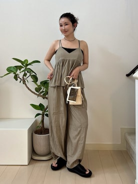 「YENNA（イェンナ）のアイテム」を使った、KAORUさん（レディース・167cm）の夏コーディネート