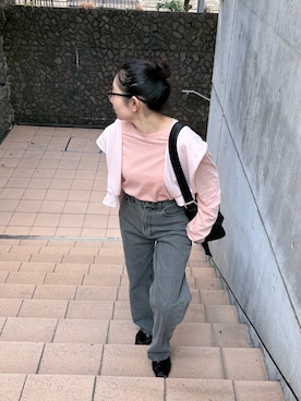 「feepur（フェピュール）のアイテム（バッグ）」を使った、hanaettttyさん（レディース・156cm）の春コーディネート