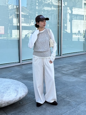 「feepur（フェピュール）のアイテム（バッグ）」を使った、hanaettttyさん（レディース・156cm）の春コーディネート