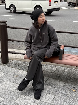 「アイテム（その他トップス）」を使った、hanaettttyさん（レディース・156cm）の秋コーディネート