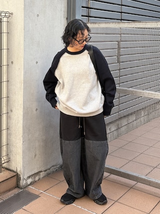 「feepur(フェピュール)の【ハンドウォッシャブル】コントラストパネルニット(ニット/セーター)」を使った、hanaettttyさん(レディース・156cm)の秋コーディネート