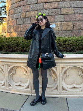 「アイテム（タイツ/ストッキング）」を使った、hanaettttyさん（レディース・156cm）の秋コーディネート