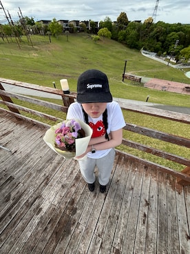 「PLAY COMME des GARCONS（プレイコムデギャルソン）のアイテム」を使った、maho5504さん（レディース・158cm）の秋コーディネート