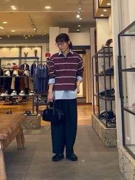 「アイテム（ショルダーバッグ）」を使った、maiさん（レディース・156cm・40代）の秋コーディネート