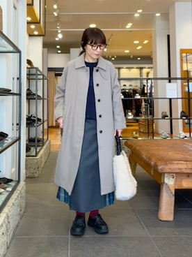 「アイテム（トートバッグ）」を使った、maiさん（レディース・156cm・40代）の冬コーディネート