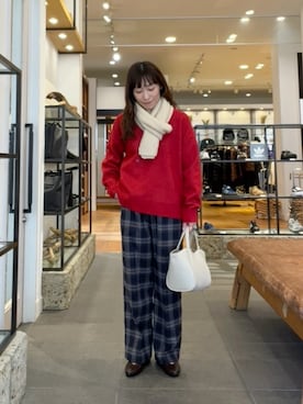 「アイテム（ハンドバッグ）」を使った、maiさん（レディース・156cm・40代）の冬コーディネート