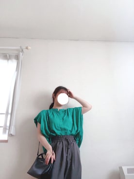 「GeeRA（ジーラ）のアイテム」を使った、Momokaさん（骨格ストレート・レディース・153cm）の夏コーディネート