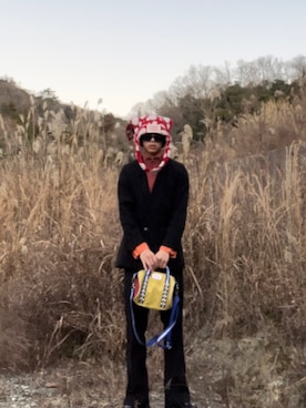 「charles jeffrey（チャールズジェフリー）のアイテム」を使った、r09221さん（メンズ・162cm）の冬コーディネート