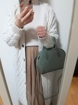 「fifth（フィフス）の[低身長サイズ有]チュールロングスカート（スカート）」を使った、bobuzyosiさん（レディース・159cm）の冬コーディネート