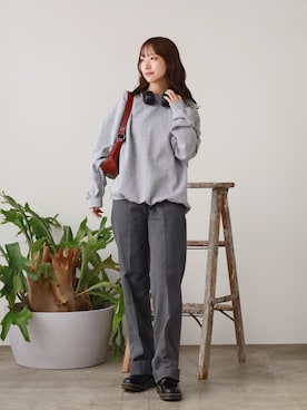 「アイテム（スウェット）」を使った、onecoloryさん（レディース・157cm）の夏コーディネート