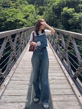 「ROOPTOKYO（ループトウキョウ）のアイテム」を使った、onecoloryさん（レディース・157cm）の夏コーディネート
