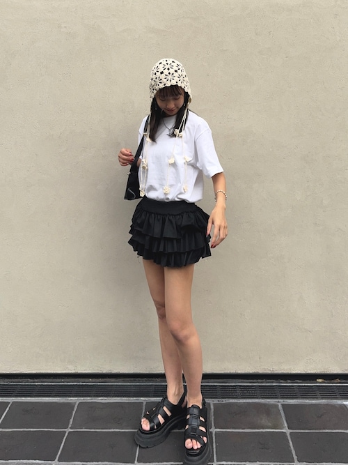 ANDI BAGUS☆Capri Ruffle Skirt フェミニンフリル ミニスカート Capri Ruffle Skirt – Andi Bagus