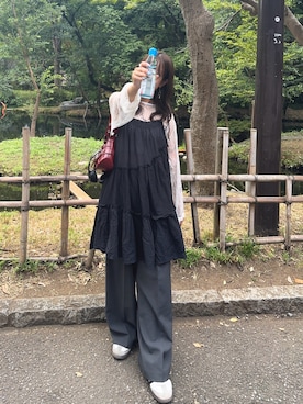 「アイテム（チュニック）」を使った、onecoloryさん（レディース・157cm）の夏コーディネート