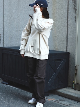 「アイテム（チノパンツ）」を使った、onecoloryさん（レディース・157cm）の夏コーディネート