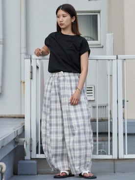 「Chick（チック）のアイテム」を使った、rooptokyo_irさん（レディース・160cm）の夏コーディネート