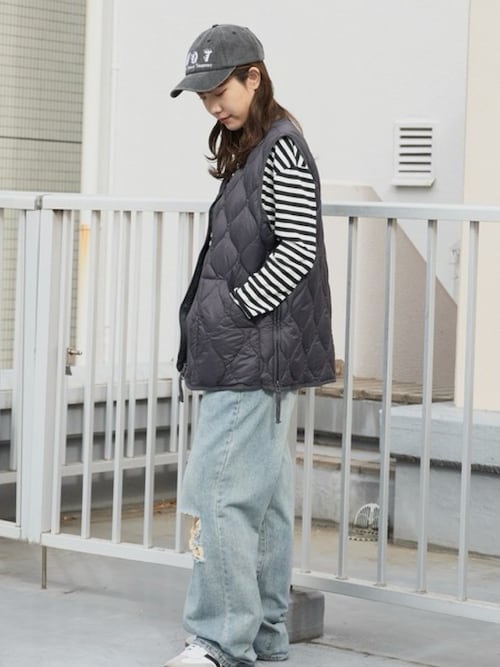 セール】damage denim pants/ダメージデニム クラッシュデニム サイド