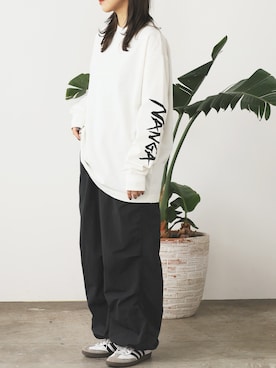 「ALL RUNS（オールランズ）のアイテム」を使った、rooptokyo_irさん（レディース・157cm）の春コーディネート