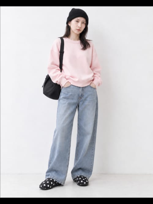 GILDAN/ギルダン USAオーバーサイズ ロングスリーブプルオーバークルーネックスウェット 無地トレーナー ユニセックス 秋 秋服 2026年秋冬