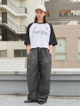 「ラグランTシャツ」｜rooptokyo_irさん（レディース・160cm）の夏コーディネート