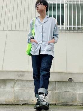「HELMUT LANG（ヘルムートラング）のアイテム（パンツ）」を使った、mfff3838さん（メンズ・172cm）の春コーディネート
