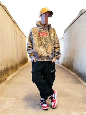 「アイテム（パーカー）」を使った、mzkz369さん（メンズ・162cm）の冬コーディネート