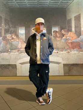 「Supreme （シュプリーム）のアイテム」を使った、369(弥勒)さん（メンズ・162cm）の冬コーディネート