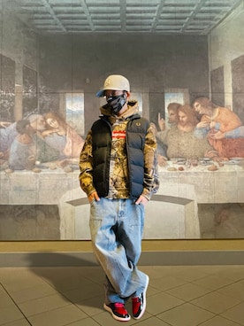 「FRED PERRY（フレッドペリー）のアイテム」を使った、369(弥勒)さん（メンズ・162cm）の冬コーディネート