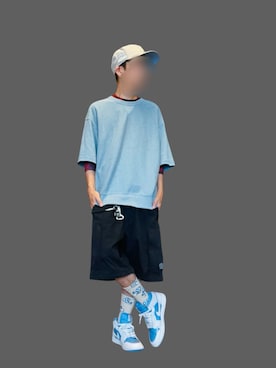 「HUF（ハフ）のアイテム」を使った、369(弥勒)さん（メンズ・162cm）の夏コーディネート