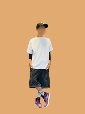「アイテム（ソックス/靴下、ベージュ系）」を使った、369(弥勒)さん（メンズ・162cm）の夏コーディネート