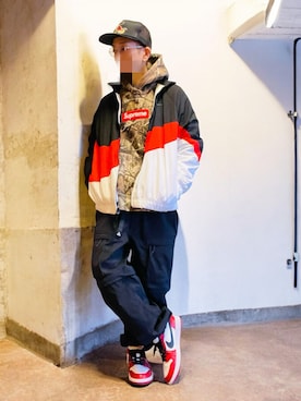 「NIKE（ナイキ）のアイテム（ジャケット/アウター）」を使った、369(弥勒)さん（メンズ・162cm）の冬コーディネート