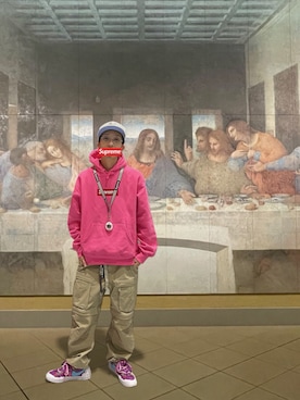 「Supreme （シュプリーム）のアイテム」を使った、369(弥勒)さん（メンズ・162cm）の冬コーディネート