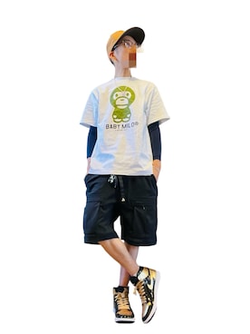 「アイテム（Tシャツ/カットソー）」を使った、mzkz369さん（メンズ・162cm）の夏コーディネート