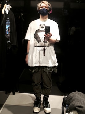 「doublet（ダブレット）のアイテム（Tシャツ/カットソー）」を使った、kiriki69さん（メンズ・168cm）の夏コーディネート