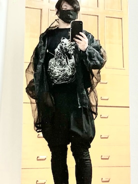 「glamb（グラム）のアイテム（チノパンツ）」を使った、kiriki69さん（メンズ・168cm）の冬コーディネート