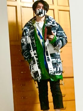 「glamb（グラム）のアイテム（その他）」を使った、kiriki69さん（メンズ・168cm）の冬コーディネート