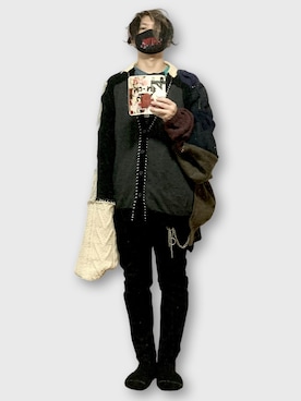 「アイテム（ウォレットチェーン）」を使った、kiriki69さん（メンズ・168cm）の秋コーディネート