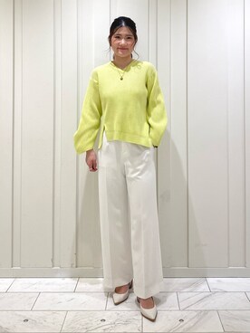 「アシンメトリー」｜「アイテム（その他）」を使った、YUMEさん（レディース・158cm）の冬コーディネート