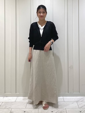「シアーカーディガン」｜「アイテム（その他）」を使った、YUMEさん（レディース・158cm）の夏コーディネート
