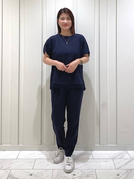 「半袖」｜「アイテム（その他）」を使った、YUMEさん（レディース・158cm）の春コーディネート