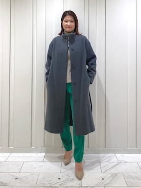 「カシミヤ」｜「アイテム（その他）」を使った、YUMEさん（レディース・158cm）の冬コーディネート