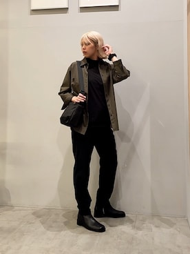 「TAKEO KIKUCHI（タケオキクチ）のアイテム」を使った、𝐘𝐔𝐍𝐀さん（レディース・165cm）の夏コーディネート