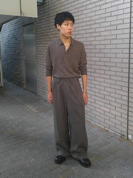 「アイテム（ピアス（片耳用））」を使った、yosiさん（メンズ・178cm・20代）の秋コーディネート