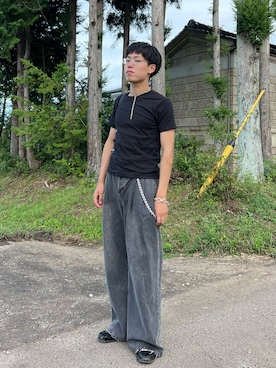 「アイテム（ピアス（片耳用））」を使った、yosiさん（メンズ・178cm）の秋コーディネート