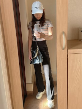 「CASTANO（カスターノ）のアイテム」を使った、asuka𓂃⸜♡⸝さん（レディース・163cm）の夏コーディネート