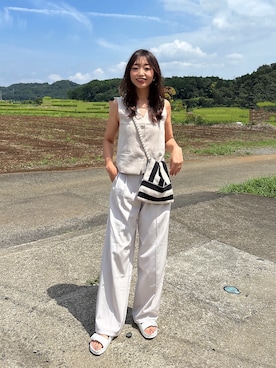「アイテム（ベスト）」を使った、asuka𓂃⸜♡⸝さん（レディース・163cm）の秋コーディネート
