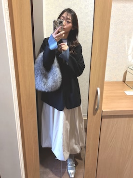 「アイテム（スカート）」を使った、asuka𓂃⸜♡⸝さん（レディース・163cm・40代）の秋コーディネート