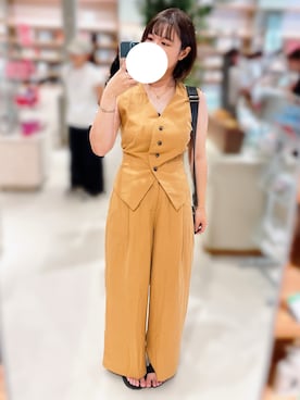 「アイテム（セットアップ）」を使った、りぃむさん（レディース・160cm）の夏コーディネート